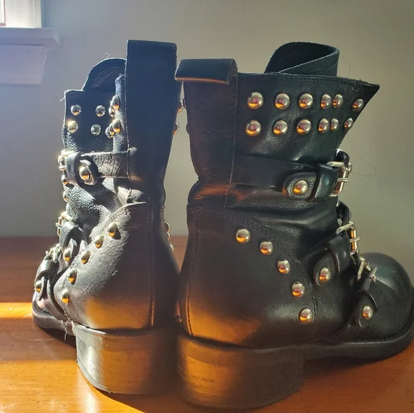 Steve Madden leather black booties, Made in Italy - Picture 2 of 6